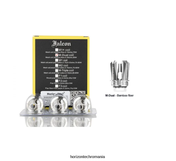 HorizonTech Falcon bobine (pachet de 3) bobină m-dual mesh 0.38ohm VHRZ165 - Horizon Tech Company
