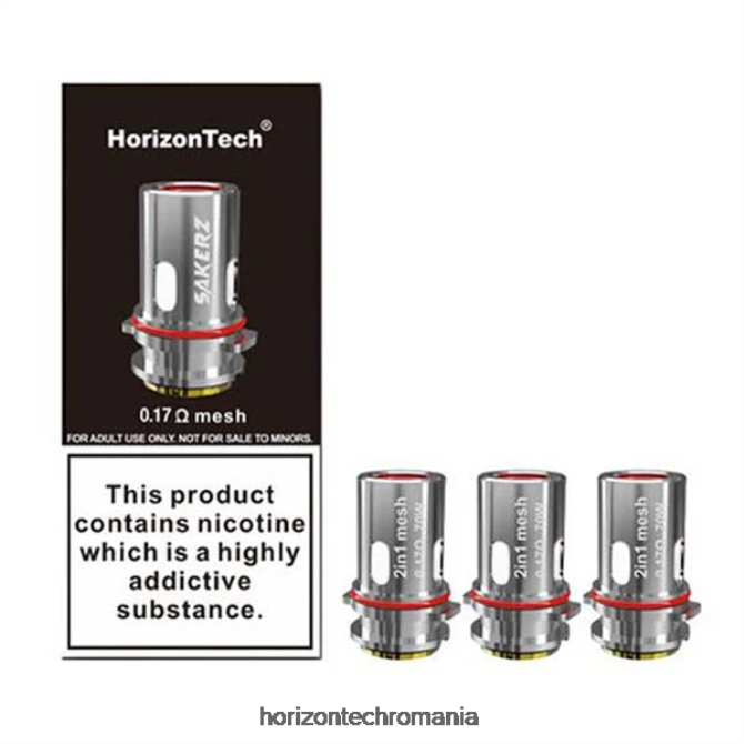 HorizonTech Sakerz bobine (pachet de 3) 2-în-1 mesh 0,17 ohmi (pachet de 3) VHRZ6 - HorizonTech Romania