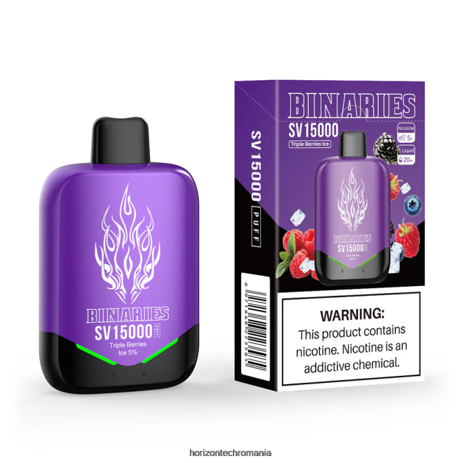 HorizonTech Binaries Cabin de unică folosință sv gheață cu fructe de pădure triple VHRZ94 - Horizon Tech Vape
