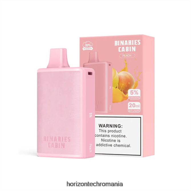 HorizonTech Binaries Cabin 20 ml de unică folosință piersică VHRZ64 - Horizon Tech Vape