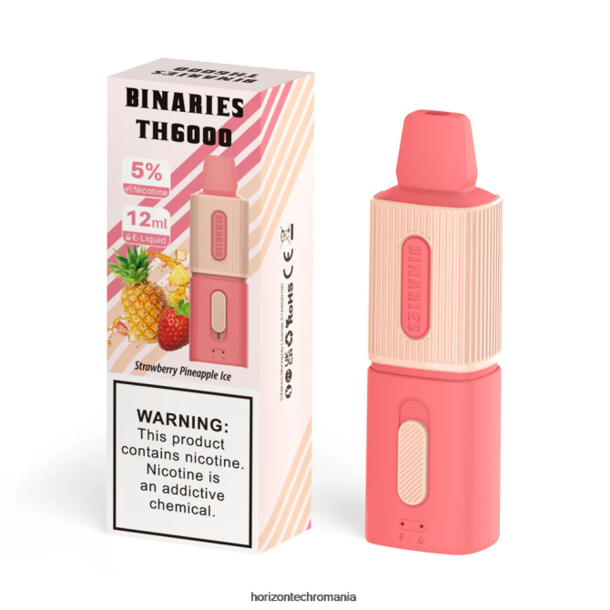 HorizonTech Binaries Cabin th6000 de unică folosință 12 ml gheata de capsuni ananas VHRZ105 - Horizon Tech Company